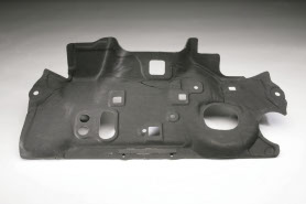 A compression molded component produced by RCO for a prototype car made by automotive manufacturing services        